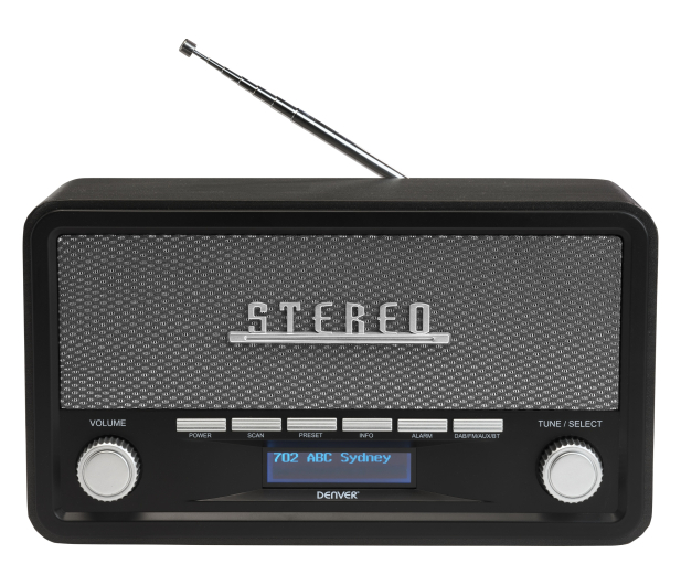 Denver Radio retro DAB+/FM Denver DAB-18 dark grey - 1535075 - zdjęcie